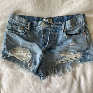 free people jean shorts!!